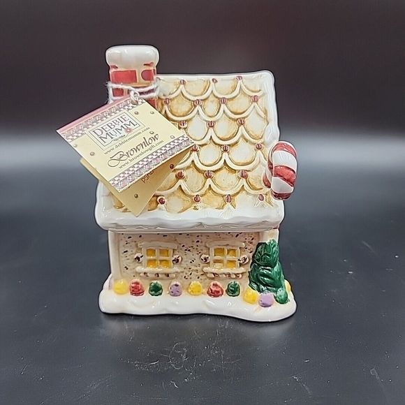 Vintage Sakura Debbie Mumm Sweet Gingerland Gingerbread House Ceramic Canister - Picture 4 of 14